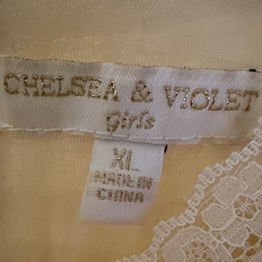 Chelsea & Violet Light Cream Ruffle Dress - Picture 2 of 5